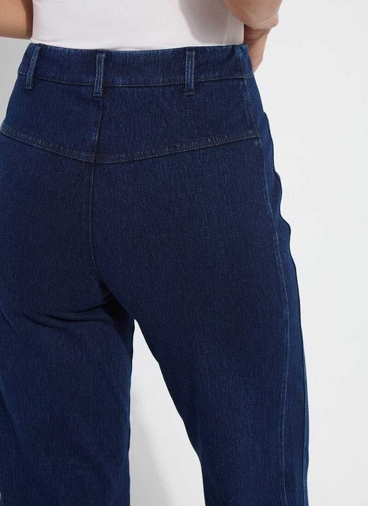 Lysse Layton Wide Leg Crop Pant (26" Inseam) in Dark Indigo