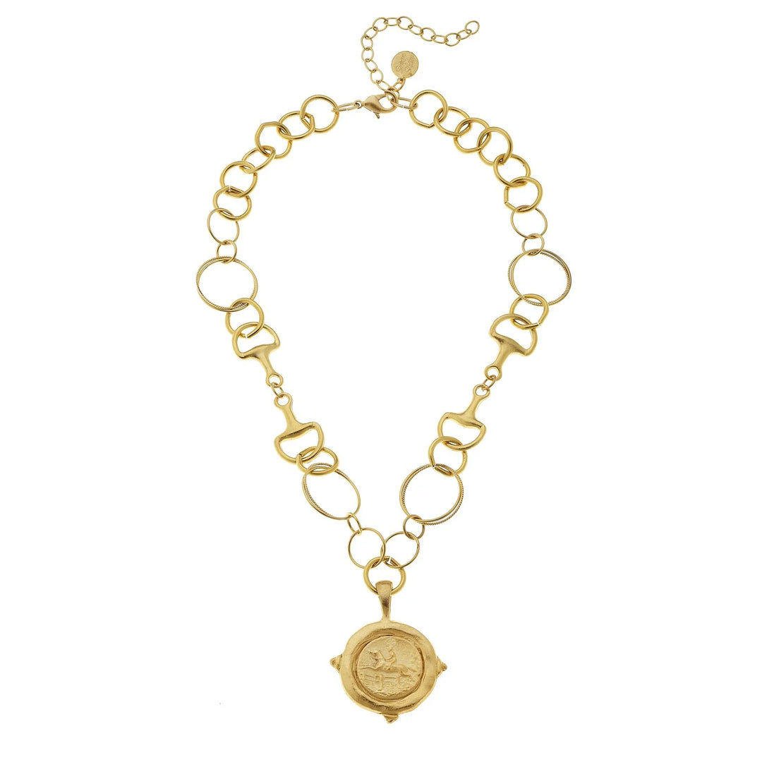 Susan Shaw Horse Bit Equestrian Necklace