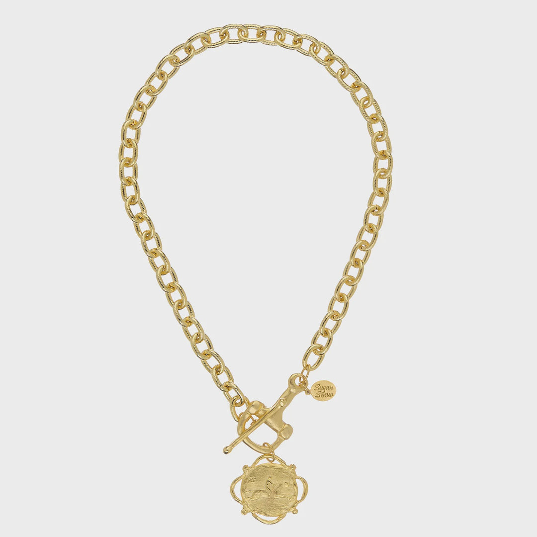 Susan Shaw Felicity Pendant Toggle Necklace