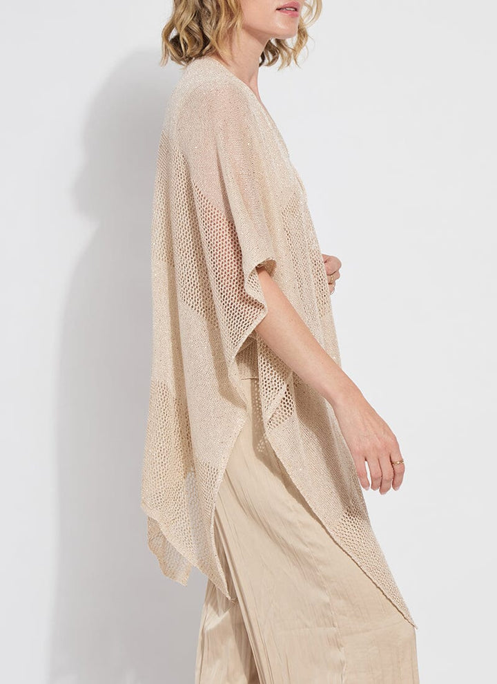Lysse Riva Mesh Sequin Shrug in Chablis Sequins