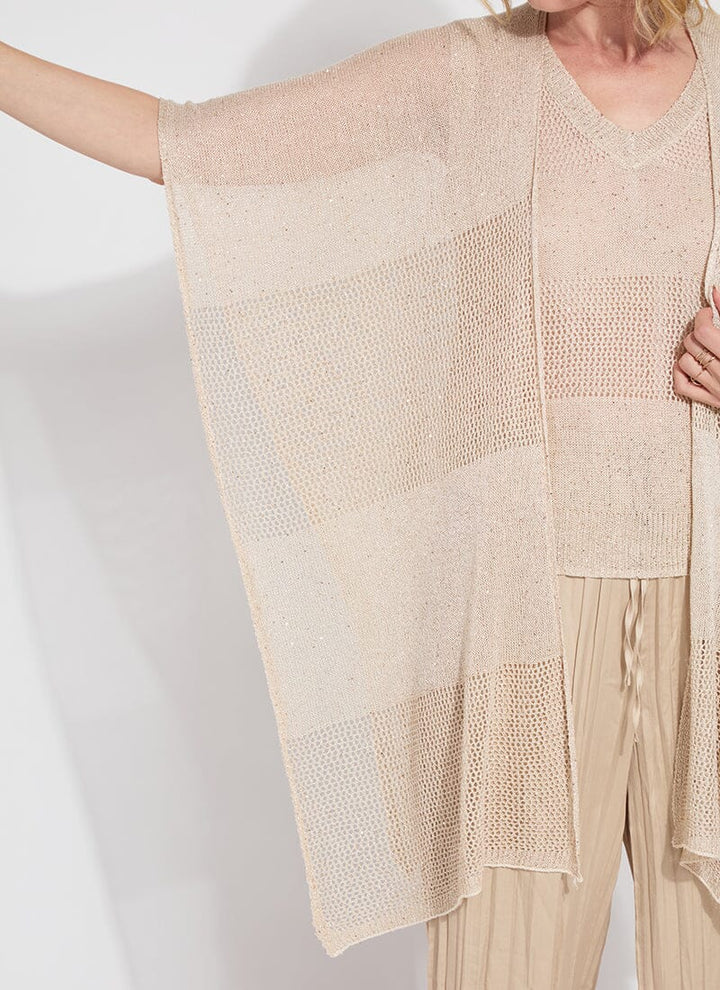 Lysse Riva Mesh Sequin Shrug in Chablis Sequins