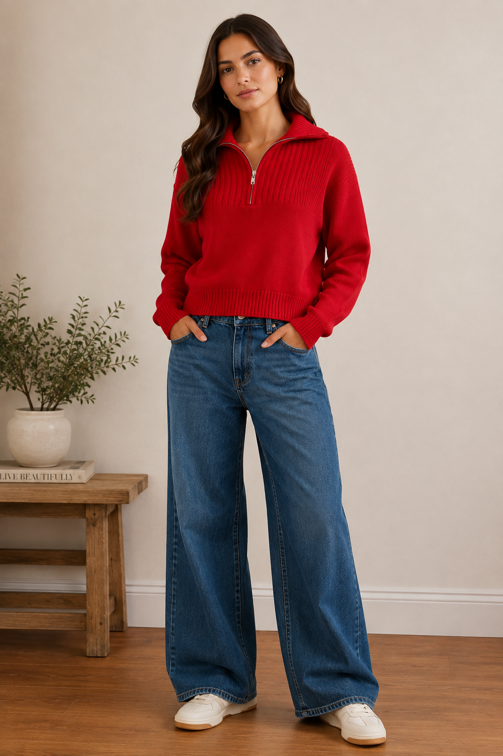 STARKx Ziva Sweater in Chili