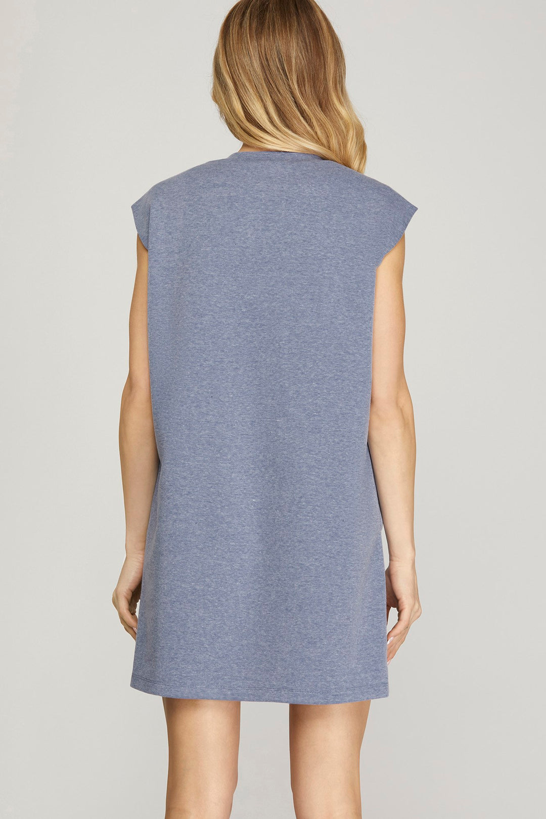 Everyday Bliss Sweater Dress in Blue