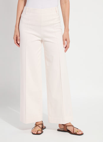Lysse Nova Hi Waist Pintuck Denim in Barely Pink