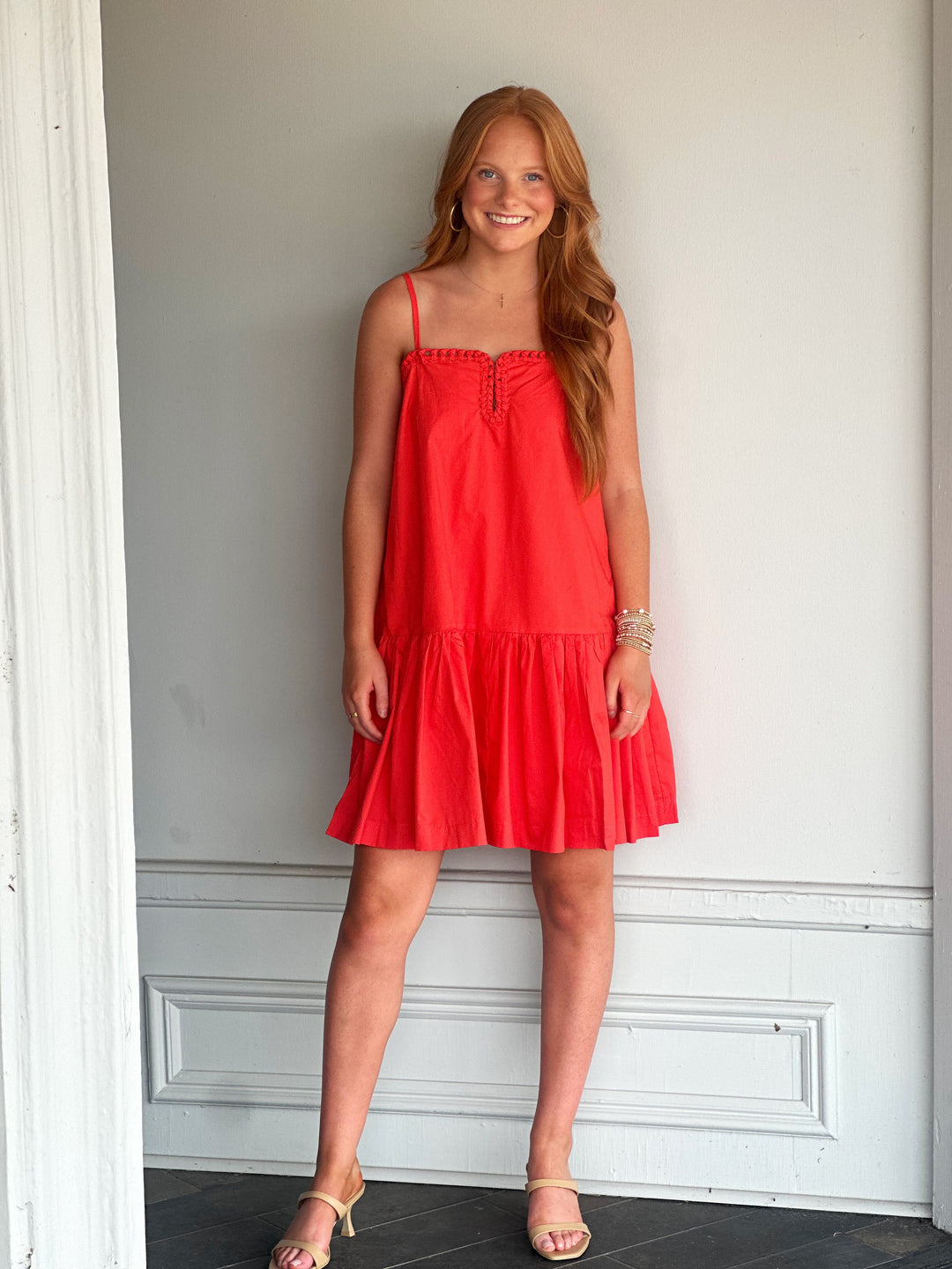 Brighten My Day Dress in Red