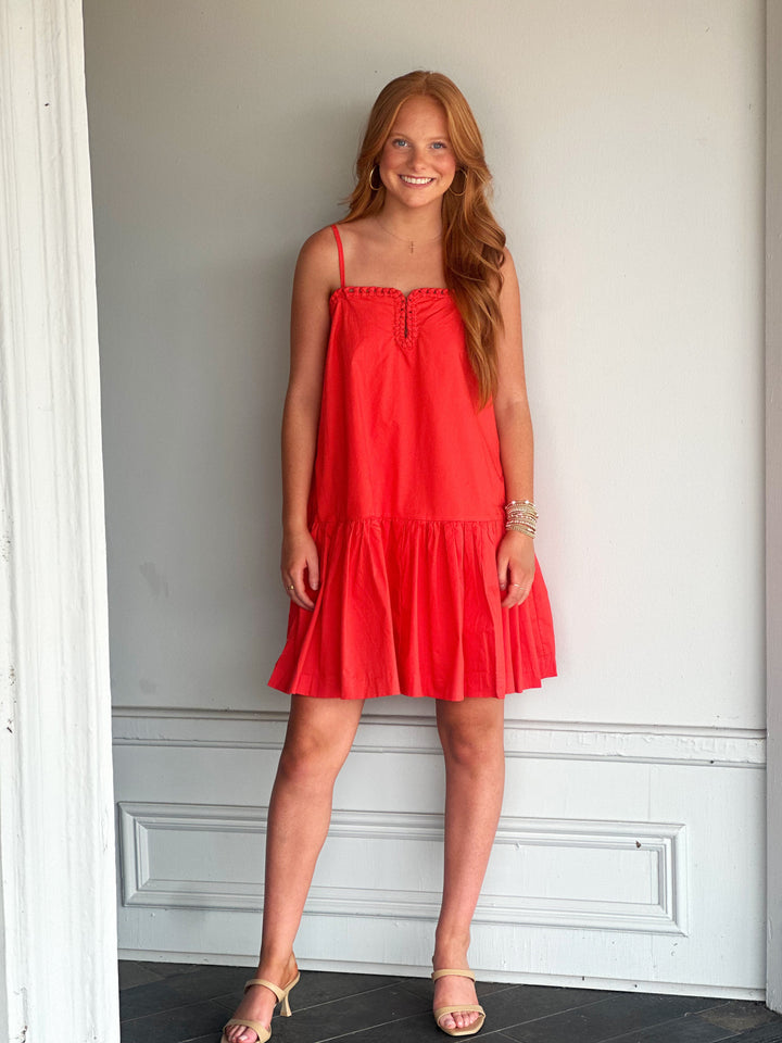 Brighten My Day Dress in Red