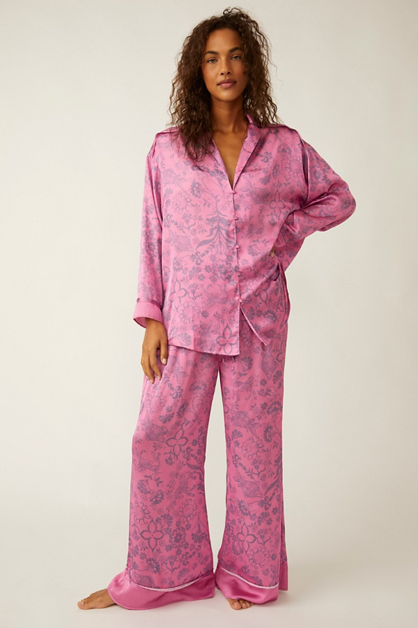 Free People Dreamy Days Pajama Set in Sugar Snaps