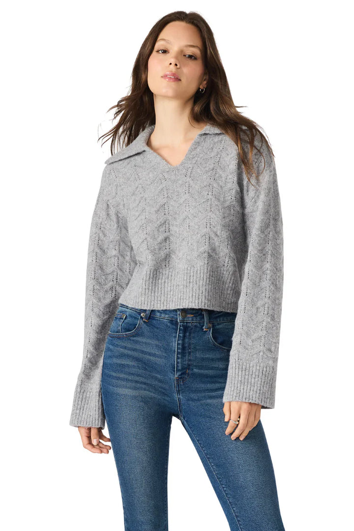 Steve Madden Esther Sweater in Grey Heather