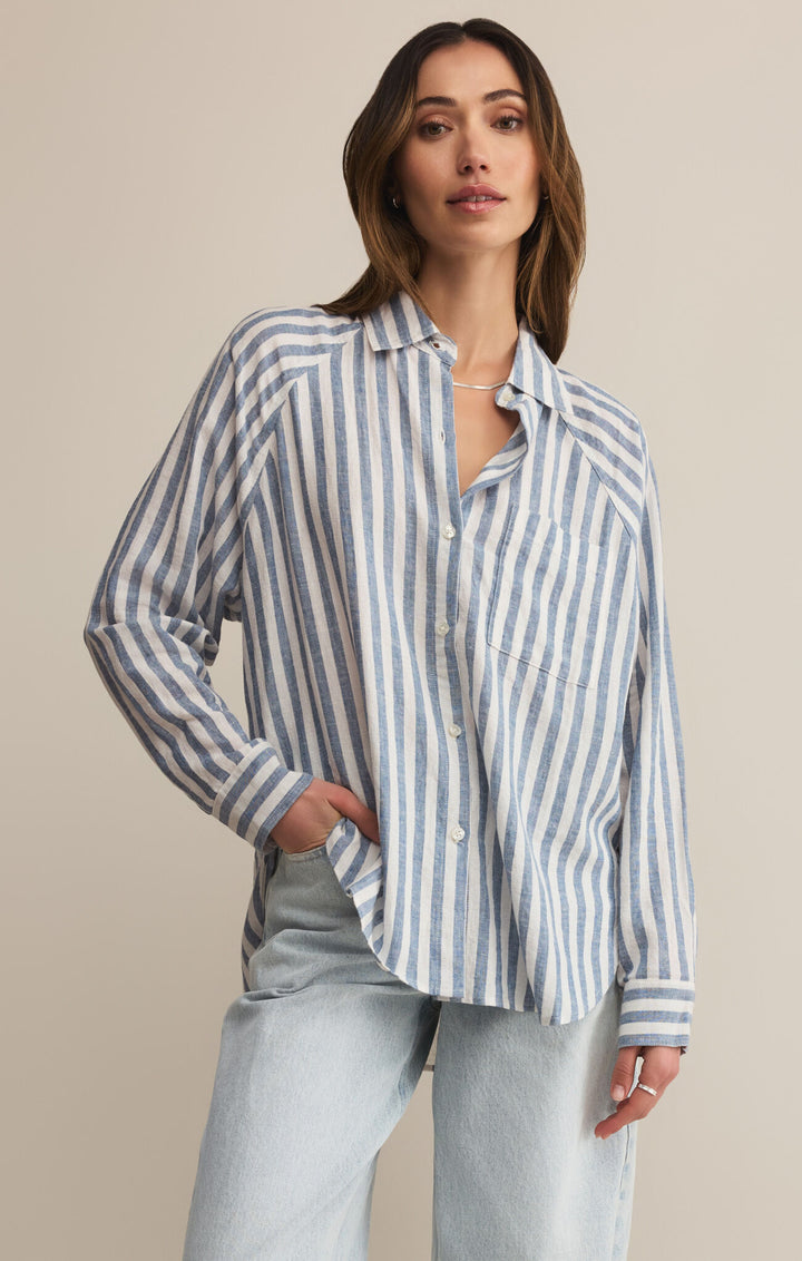 Z Supply The Perfect Line Top in Boathouse