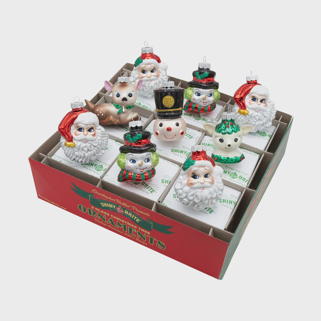 Christopher Radko HOLIDAY SPLENDOR 9 COUNT 2.5" FIGURES