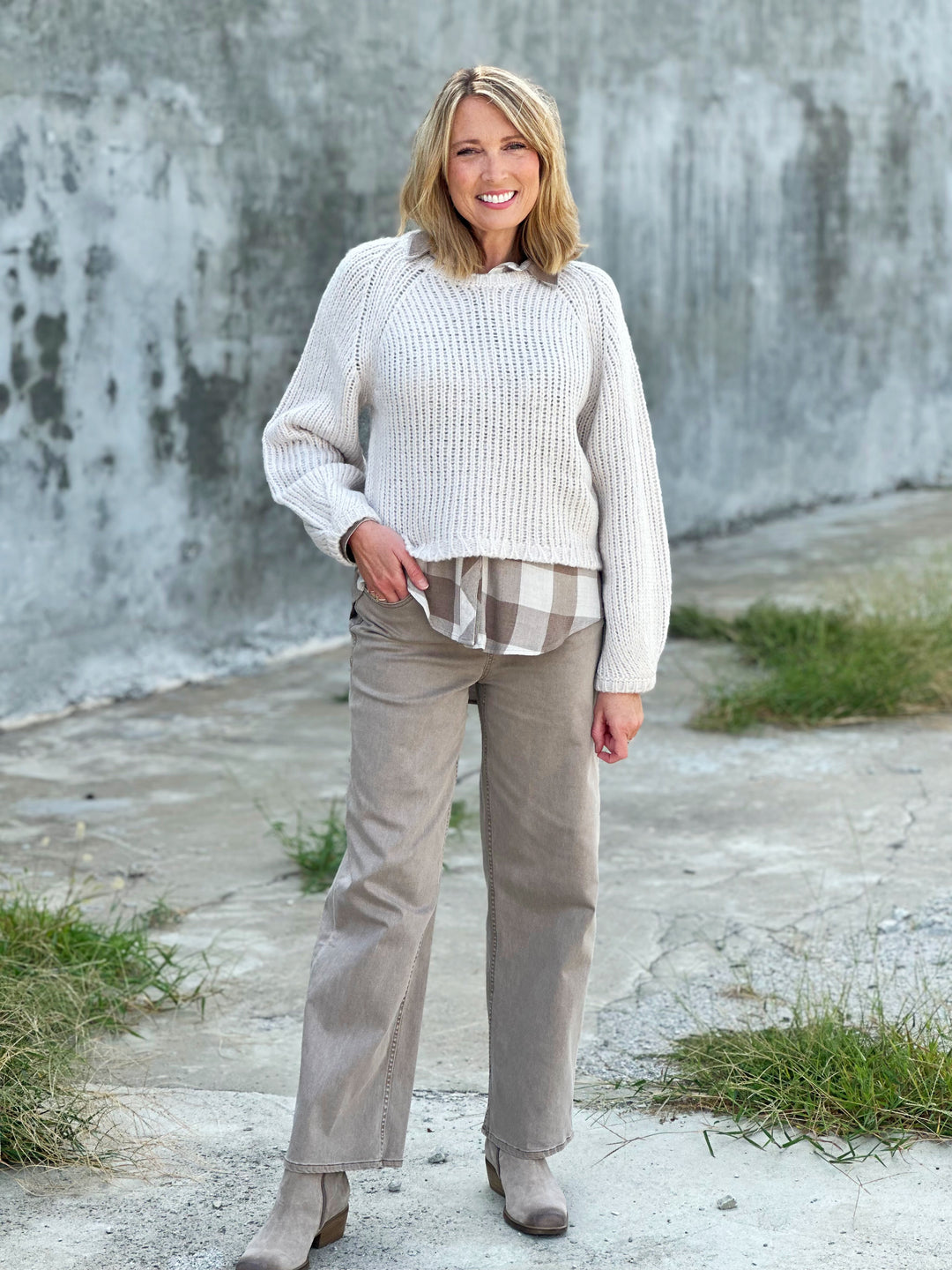 Z Supply Sheena Sweater in Turtle Dove