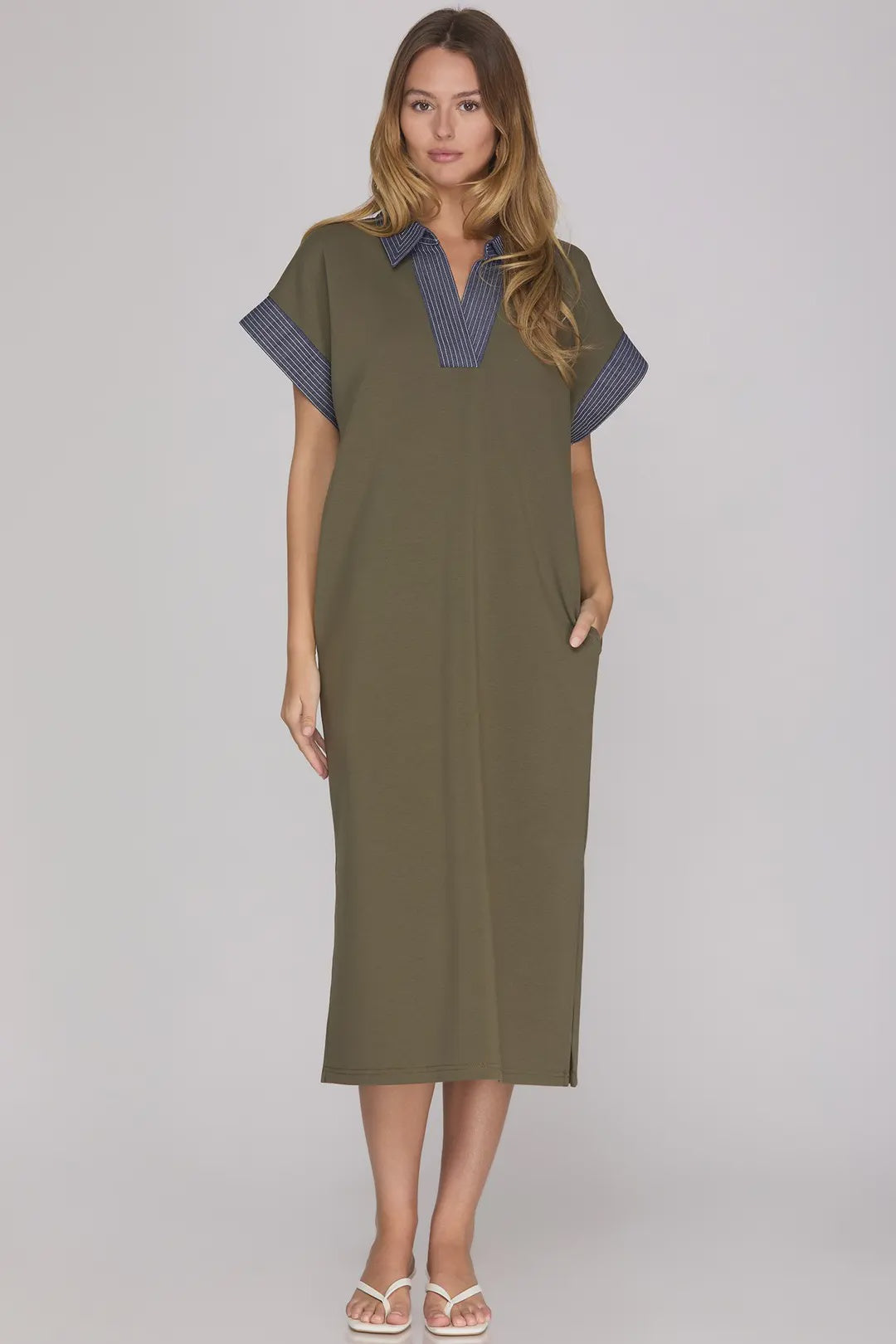 Meant For More Maxi Dress in Olive Green