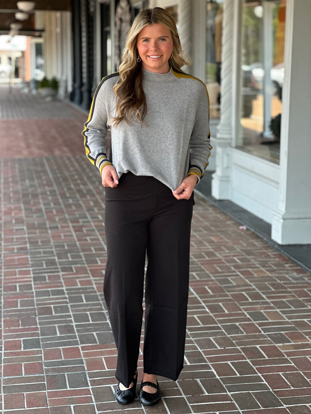 Afternoon Stroll Cloud Gray Sweater