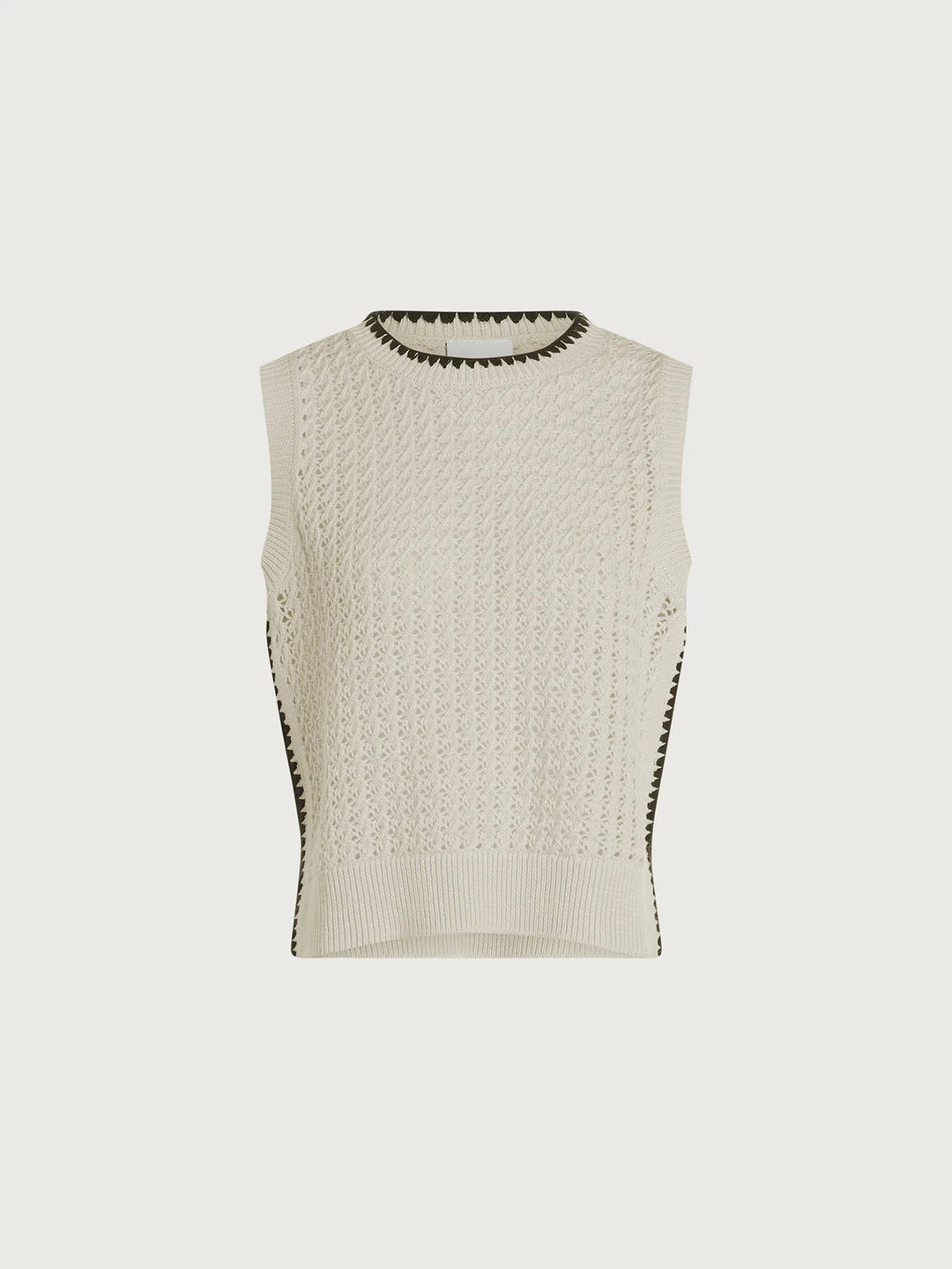 Varley Delaney Knit Vest in Birch