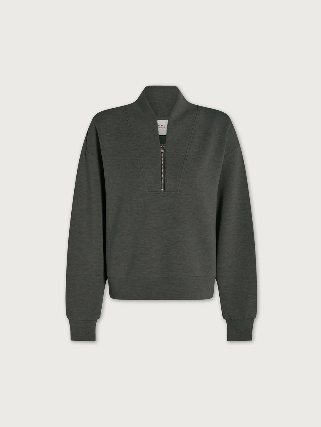Varley Davidson Sweat in Olive Marl