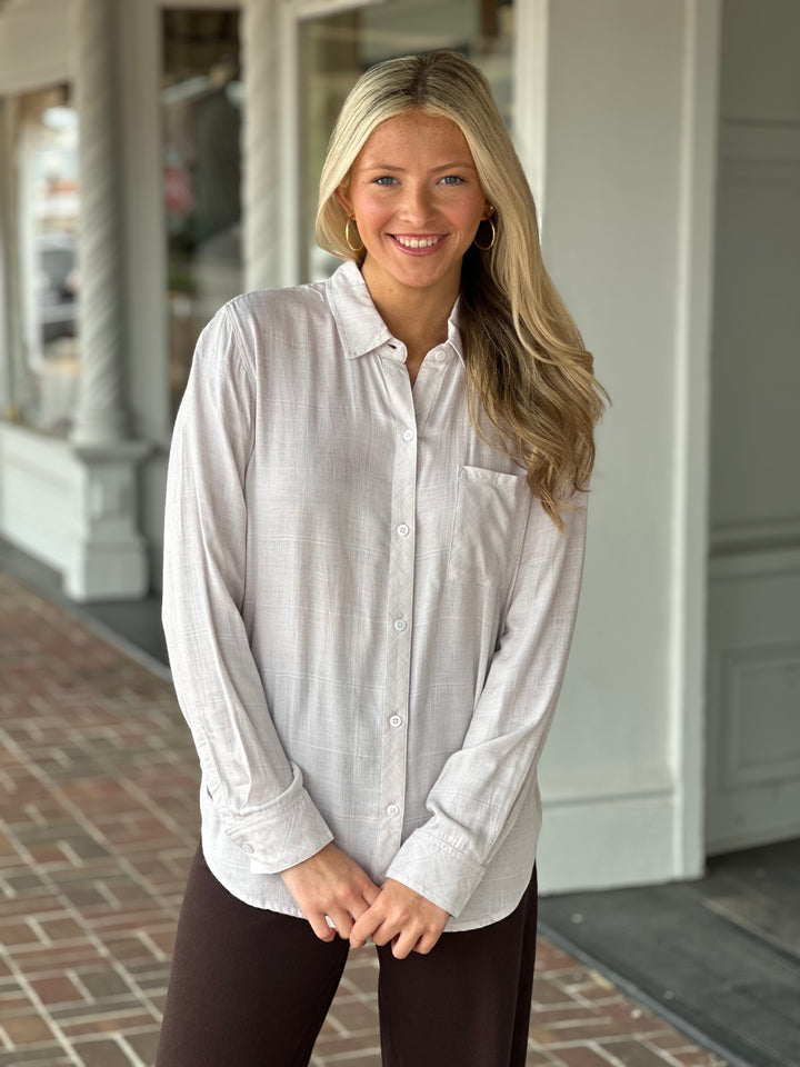 Rails Hunter Shirt in Birch Heather