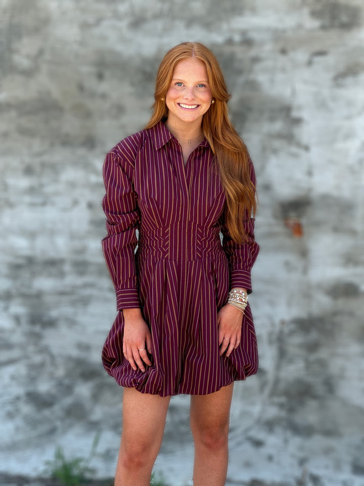Steve Madden Arielle Dress in Wine