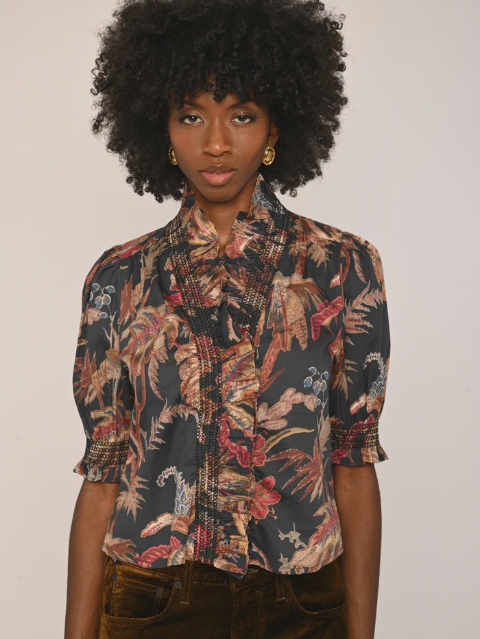 Love The Label Zuri Top in Magic Forest Print