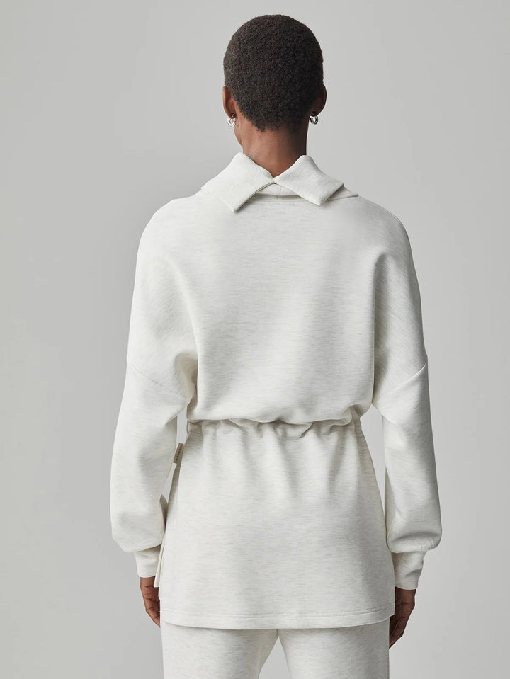 Varley Freya Sweat in Ivory Marl