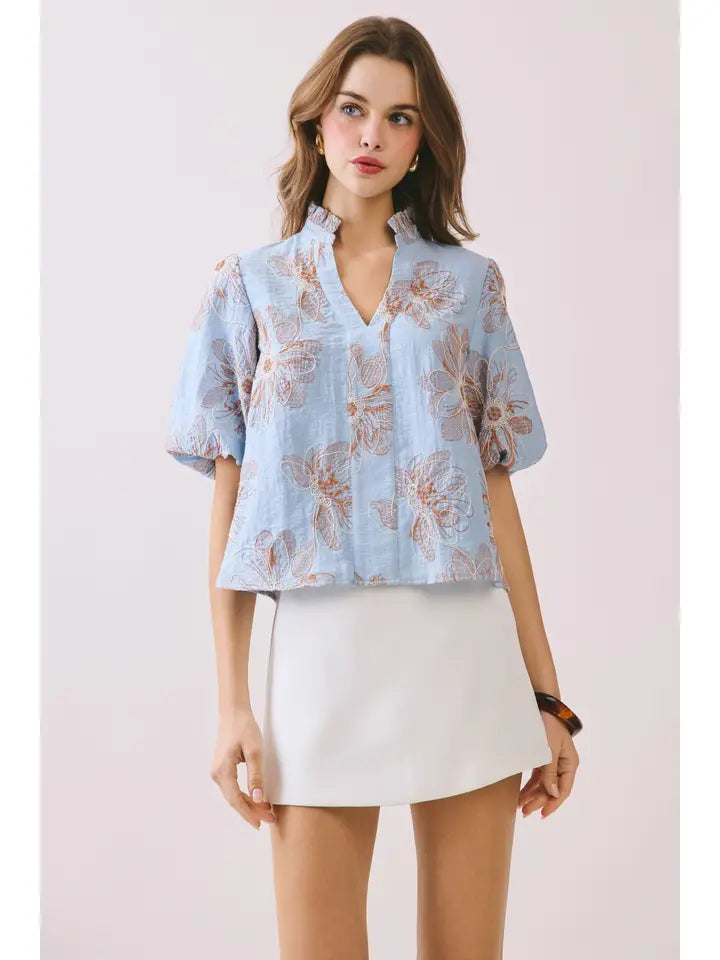 When It Feels Right Blue Top