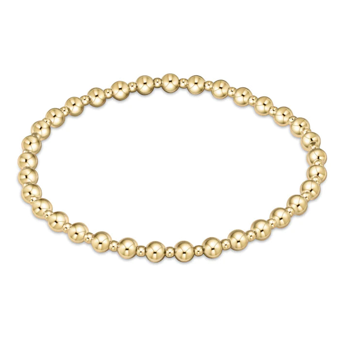 enewton Classic Grateful Pattern Bead Bracelet - Gold