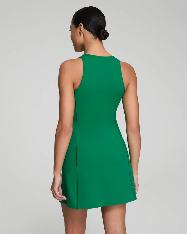 SPANXshape™ Get Moving Zip Front Dress in Field Green