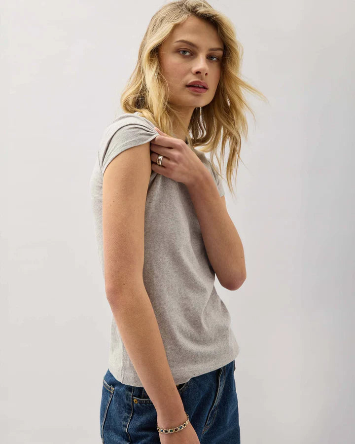Richer Poorer Vintage Jersey Short Sleeve Tee in Athletic Heather Grey