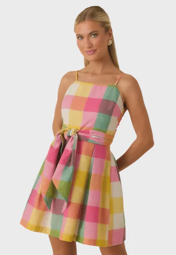 Prosperina Cora Mini Dress in Sweet Tart