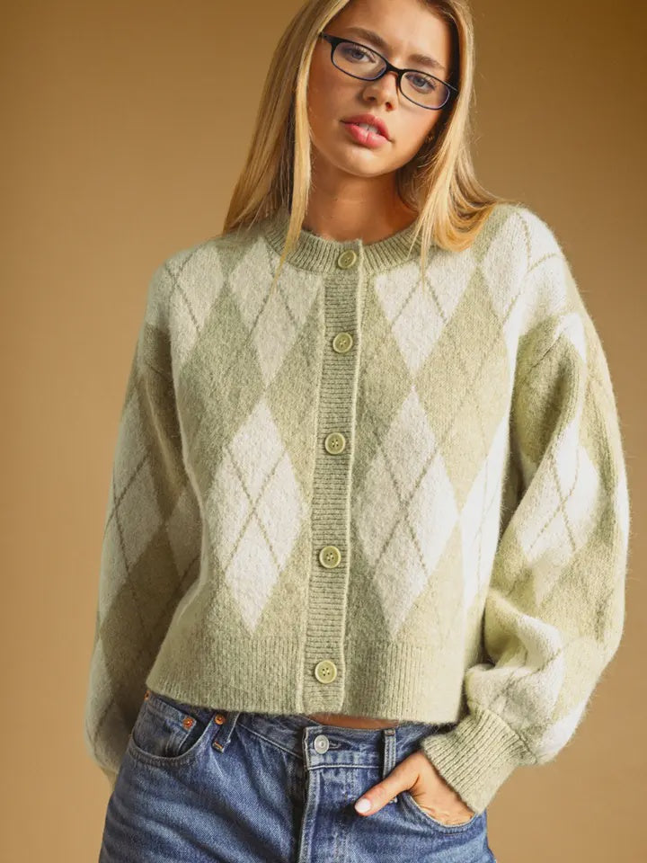 In The Clouds Matcha Green Sweater