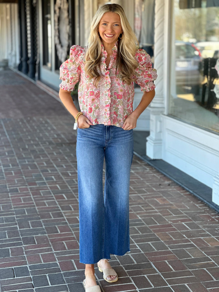 Love The Label Zuri Top in Clarabell Liberty