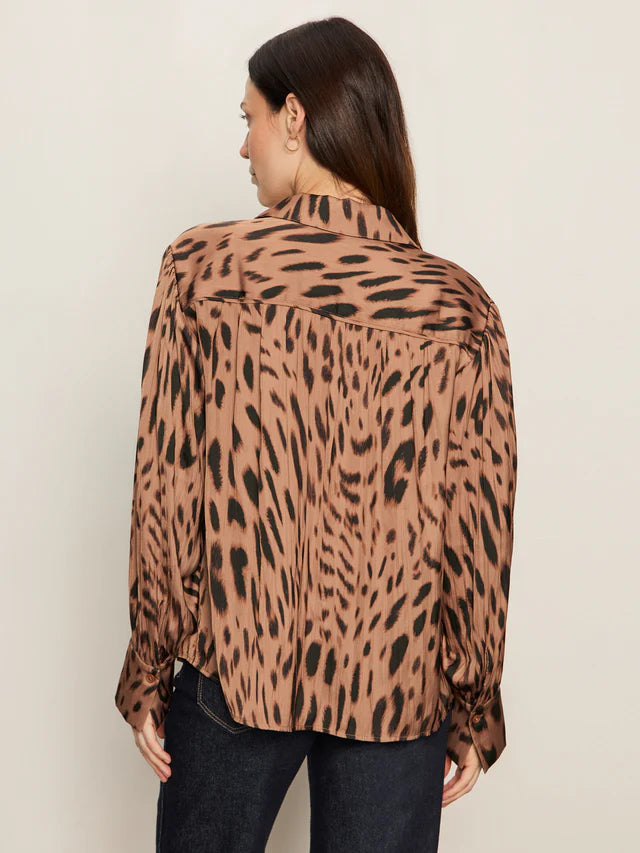 Sanctuary Colette Shirt in Mocha Leo