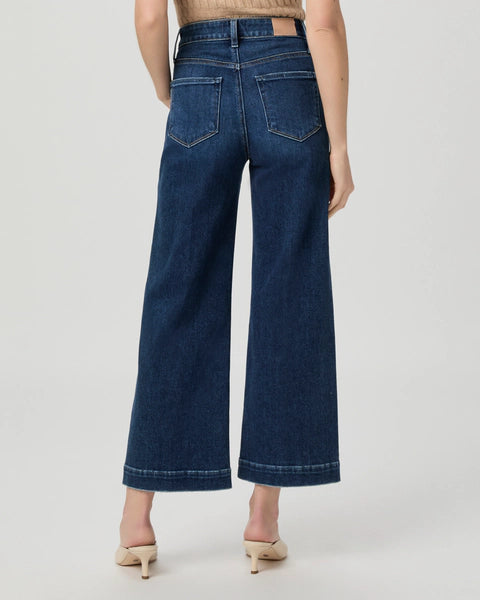 Paige Denim Anessa 27" Wide Leg Jean in Foreign Film