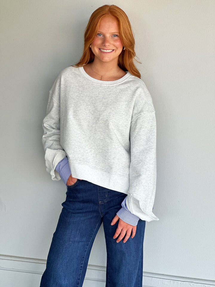 Already There Grey Sweater
