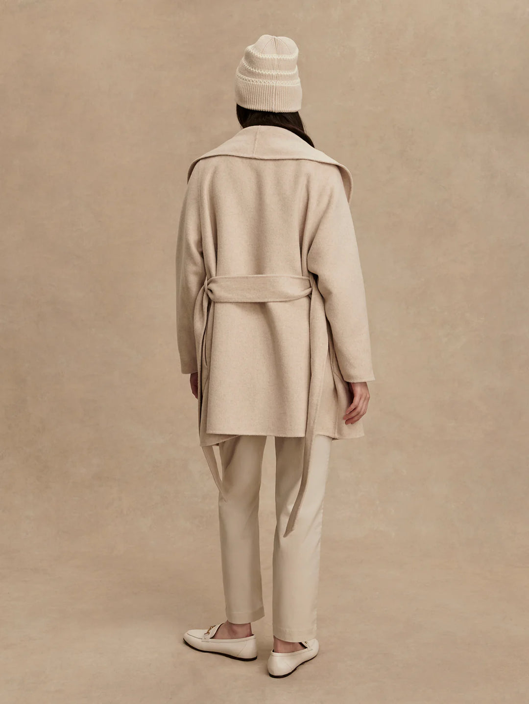 Varley Edgemere Wrap Jacket in Pumice Stone Marl