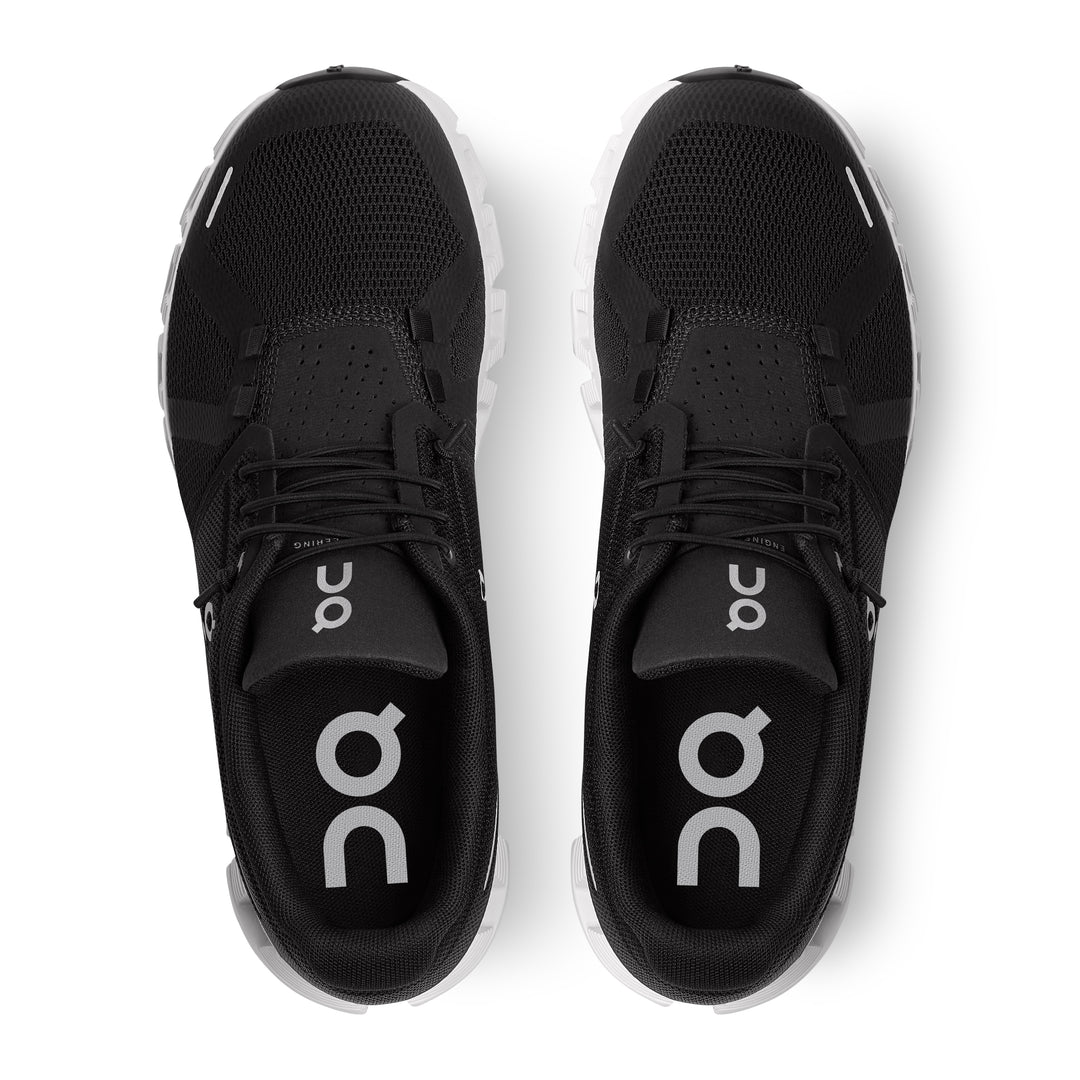 Women's On Cloud 5 Running Shoe in Black | White