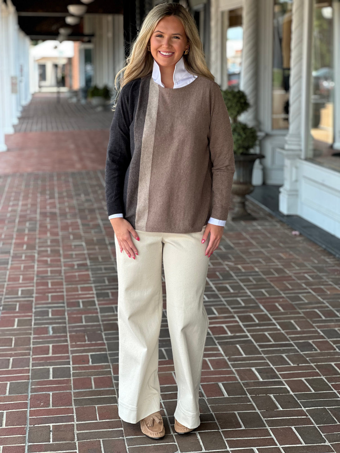 Make It Count Walnut Brown Sweater