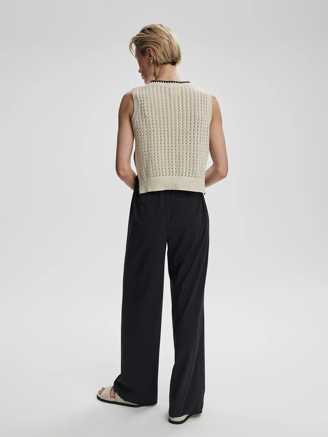 Varley Delaney Knit Vest in Birch