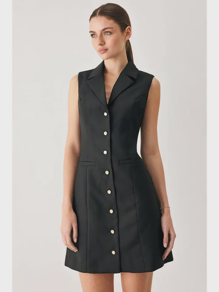 In The Stars Black Mini Dress