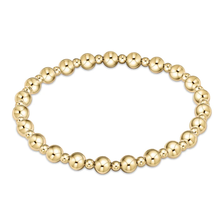 enewton Classic Grateful Pattern Bead Bracelet - Gold
