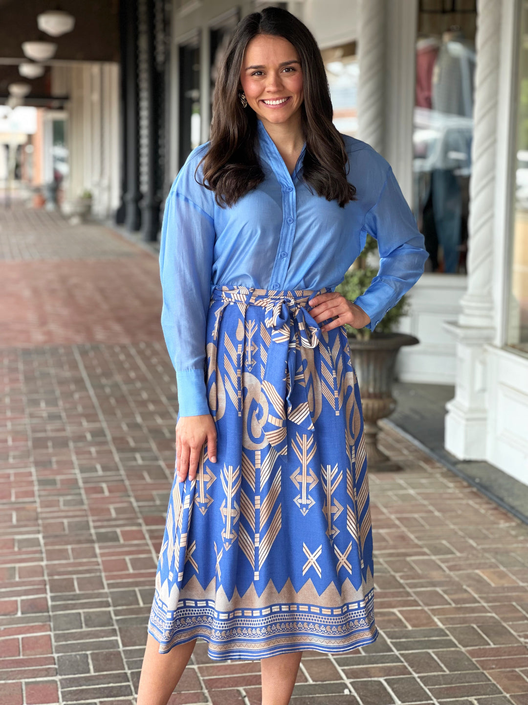 Tencel Summer Shirt in Sky