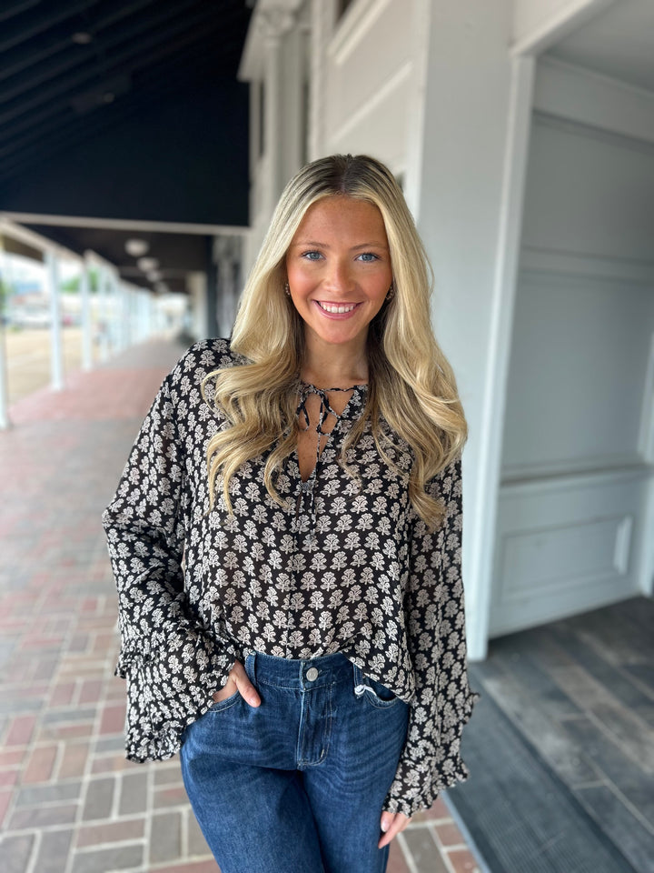 Dear John Jacquel Top in Whitecap Gray