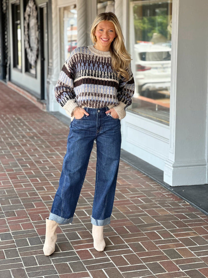 French Dressing Jacquard Apres Ski Sweater