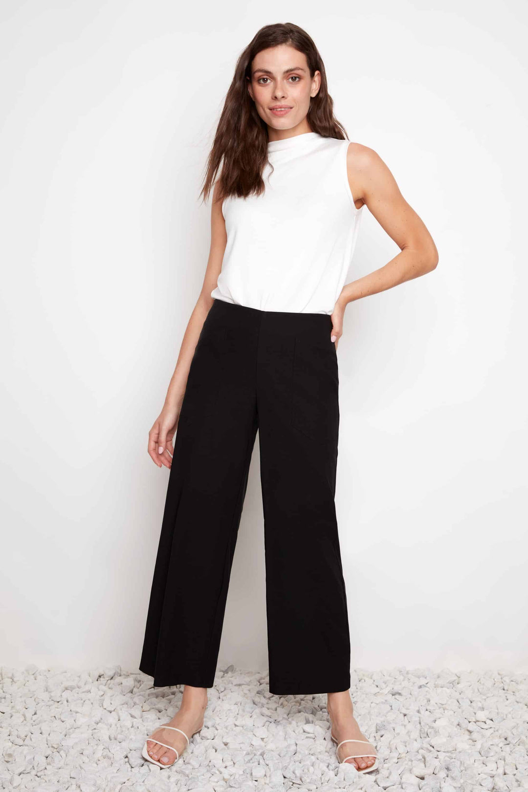 Wide Leg Pant in Black