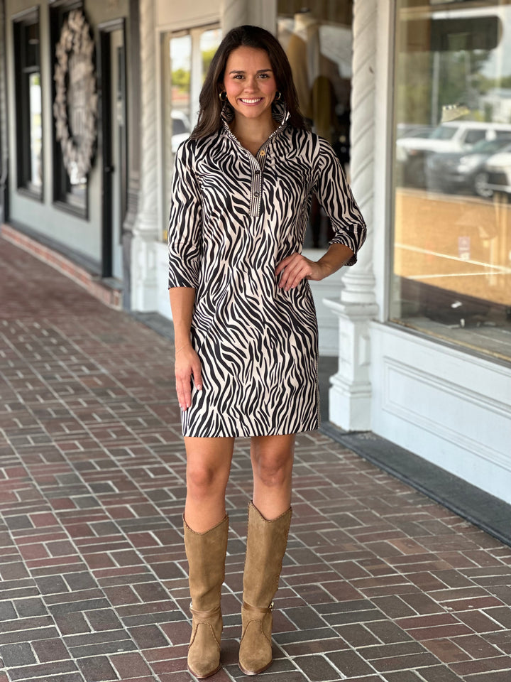 Gretchen Scott Everywhere Dress in Zebra Print
