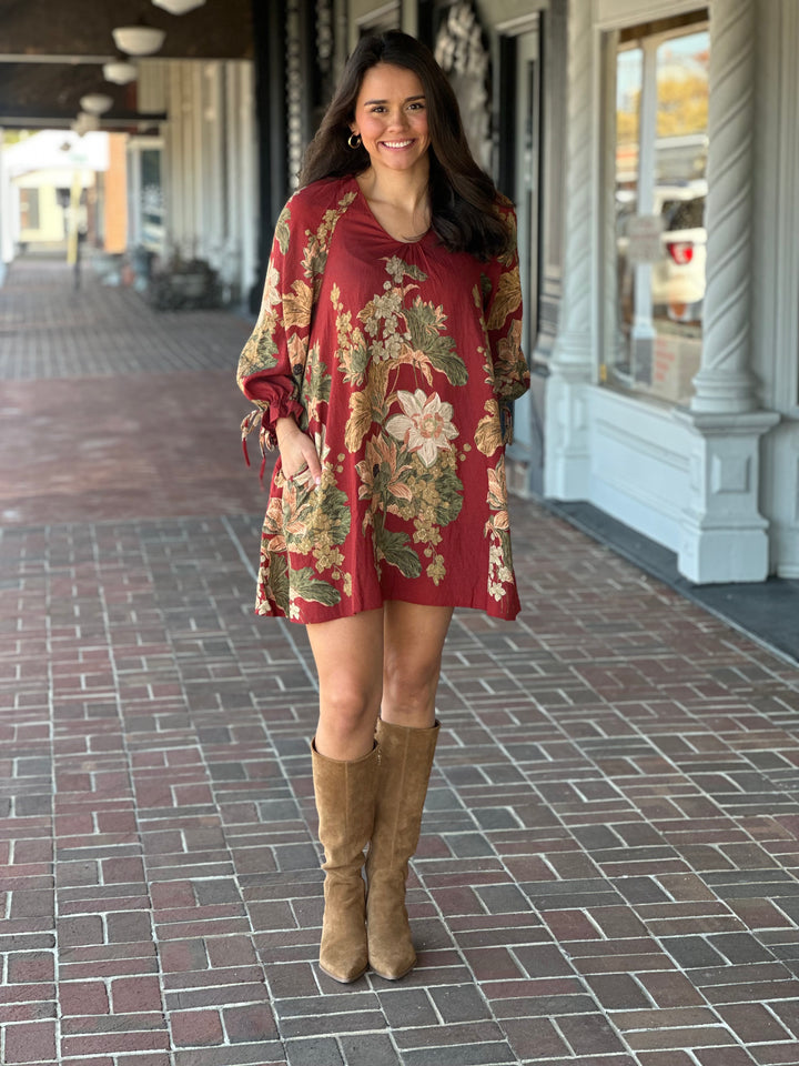 Meant For More Rust Dress