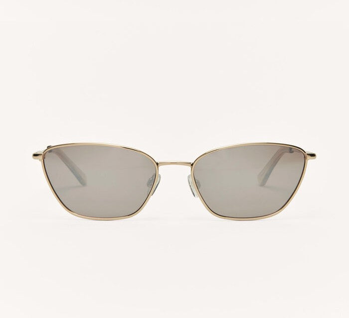 Z Supply Catwalk Polarized Sunglasses in Gold- Bronze