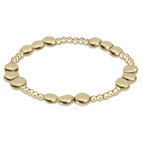 enewton Honesty Joy Pattern 6mm Bead Bracelet - Gold
