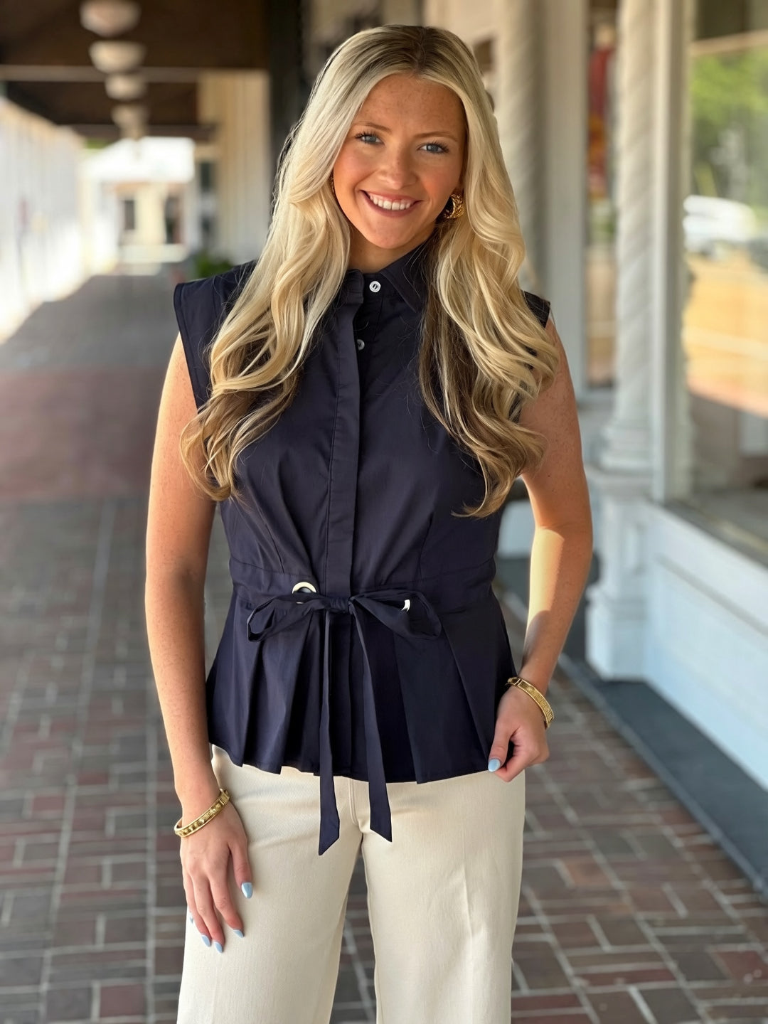 Everyday Chic Top in Navy