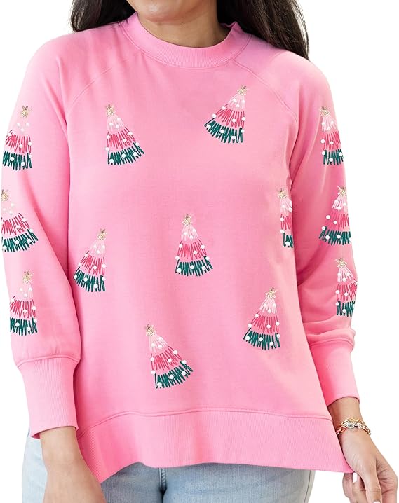 Oh My Christmas Tree Pink Sweatshirt
