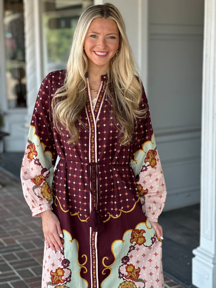 Anna Cate Riley Caftan in Rustic Bloom